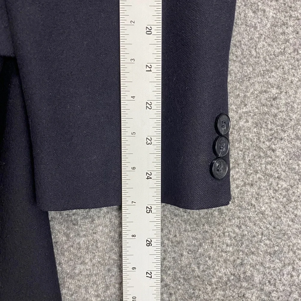 Vintage J.Crew Oarsman Cashmere Blazer Sport Coat Mens 42R Black 90s Academia